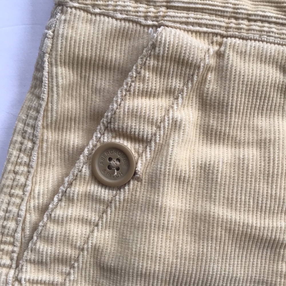Vintage Abercrombie Fitch Y2k Corduroy Schoolgirl Academia Clueless Mini Skirt 2 - Picture 7 of 15